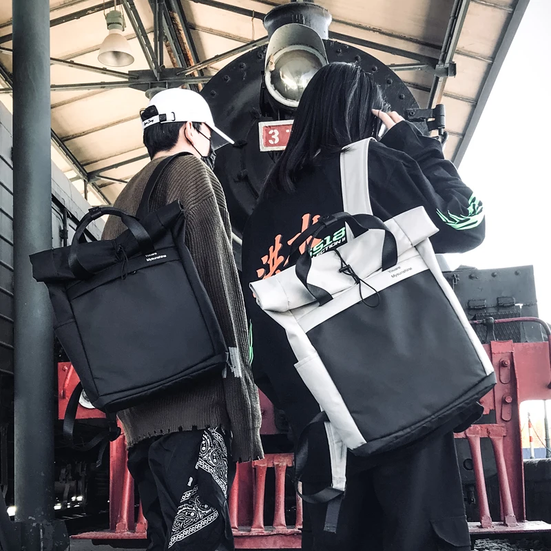 

Women Backpack New Fashion Big Casual Nylon Female feminine backpack for teenage girls boys school bag solid Small backpack 359