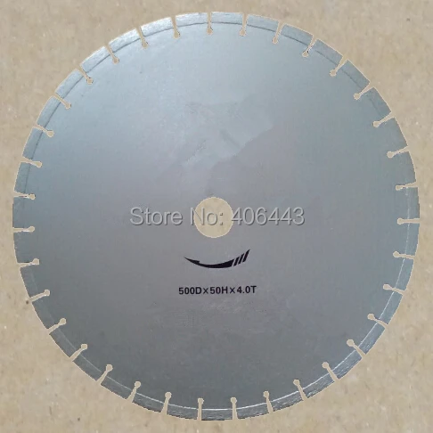20  500mm Laser Welded Diamond Segmented Saw Blade for Cutting Rinforced Concrete and Asphalt Pavement