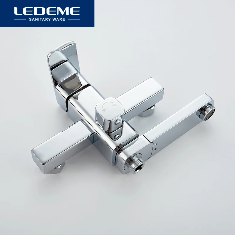 ledeme bathtub faucet hot and cold bath faucet bathroom faucet set bathroom mixer with hand spray shower head mixer taps l3233 free global shipping