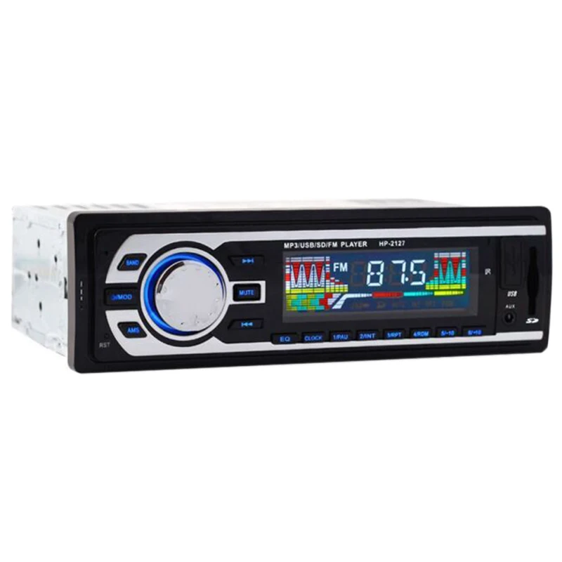 Авто- 24 в автомобильный стерео Fm Радио Mp3 аудио плеер Поддержка Bluetooth телефон с Usb/Sd Mmc порт Автомобильная электроника In-Dash 1 Din