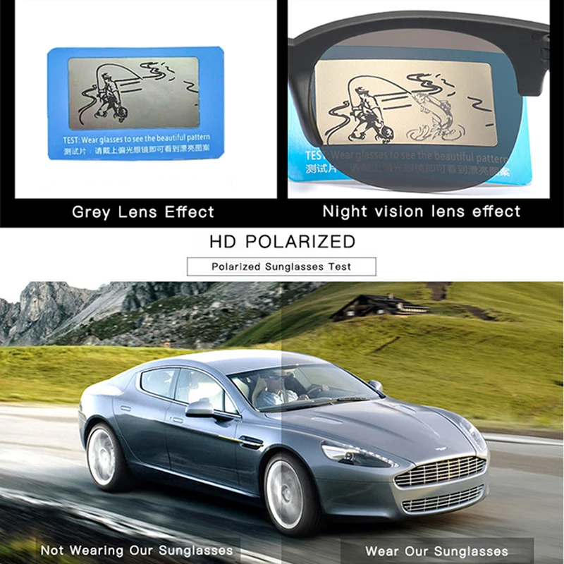 TOEXPLORE ore Модные мужские поляризационные солнцезащитные очки без оправы с