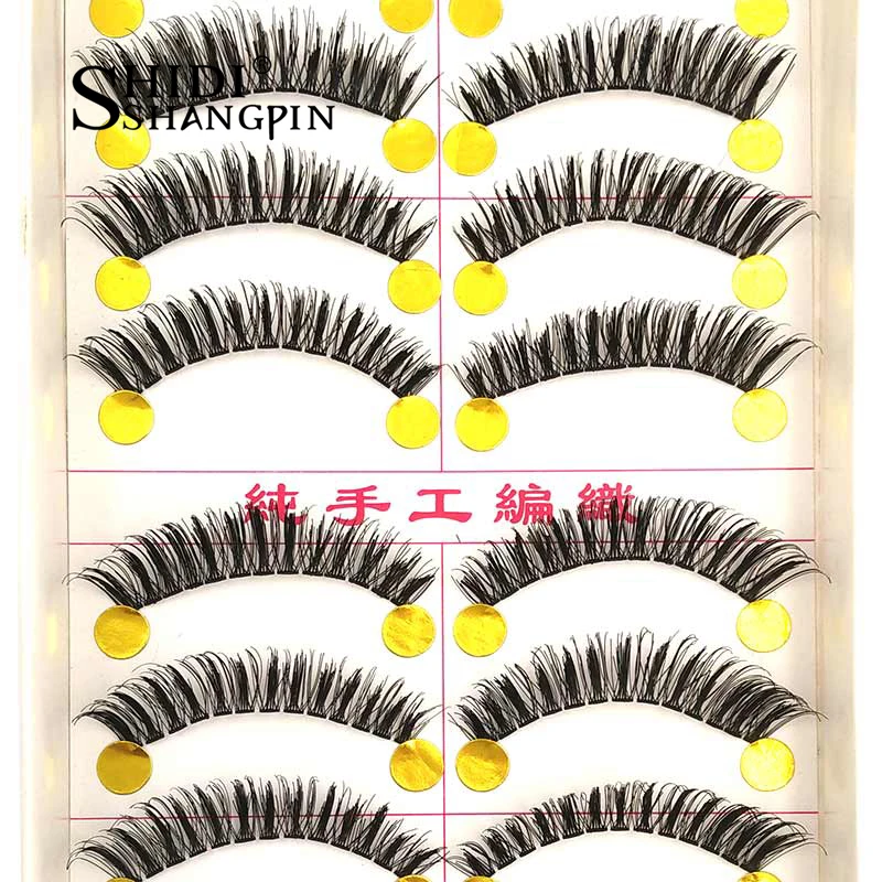 Верхние перекрещивающиеся накладные ресницы Женские Накладные для домашней