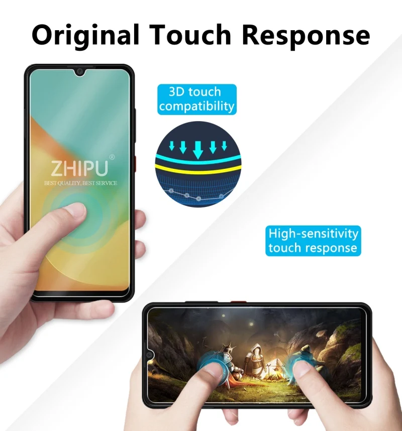 2 шт. закаленное стекло для zte Blade A7 2019 защита экрана 2.5D 9H защитная пленка |