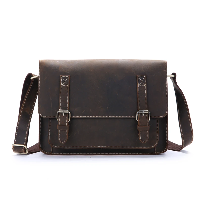 NEWEEKEND Ретро Повседневная многофункциональная натуральная кожа воловья Crazy Horse