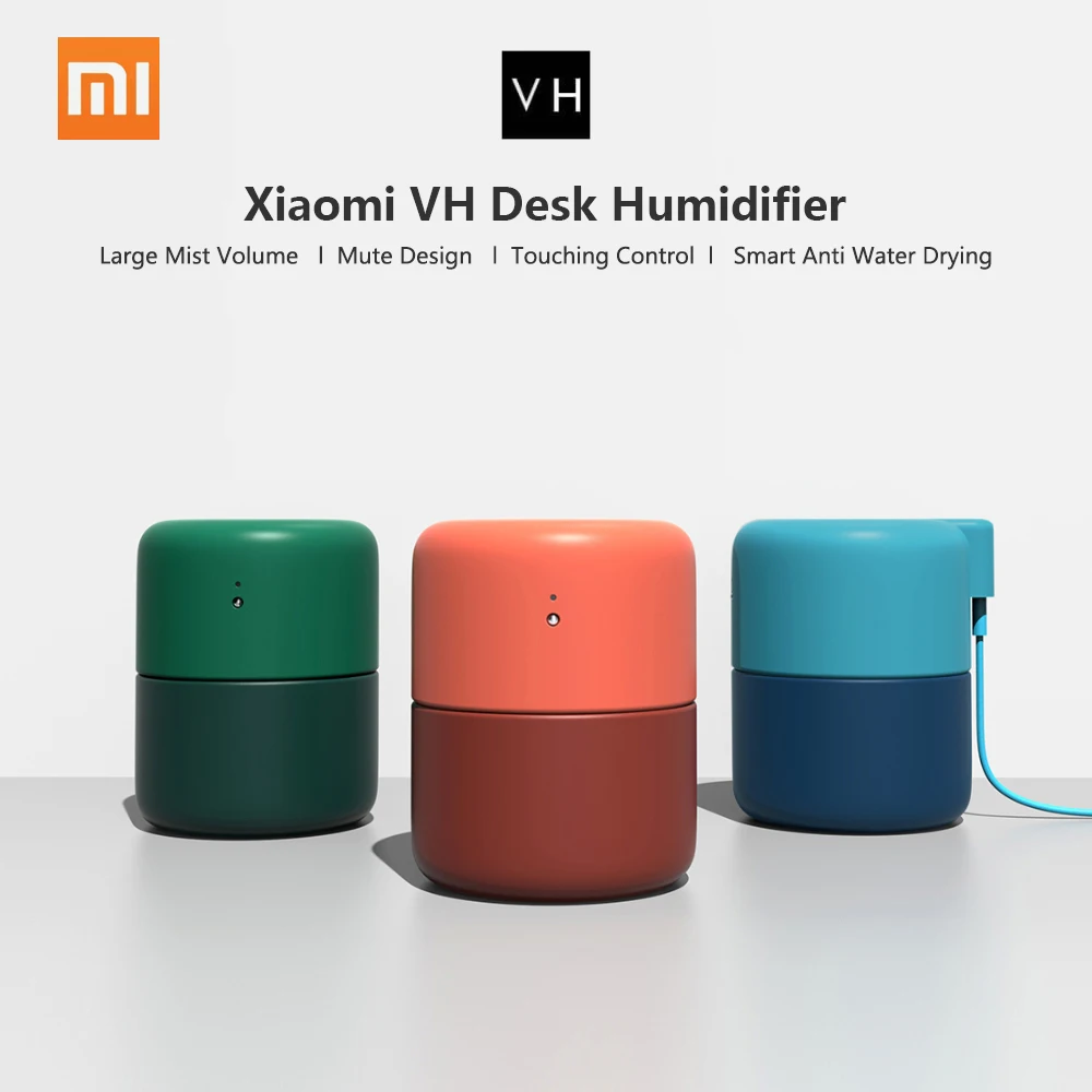Xiaomi VH настольный USB увлажнитель воздуха Очищающий освежающий демпфер диффузор увлажнитель тумана 420 мл тихий сенсорный контроль портативный