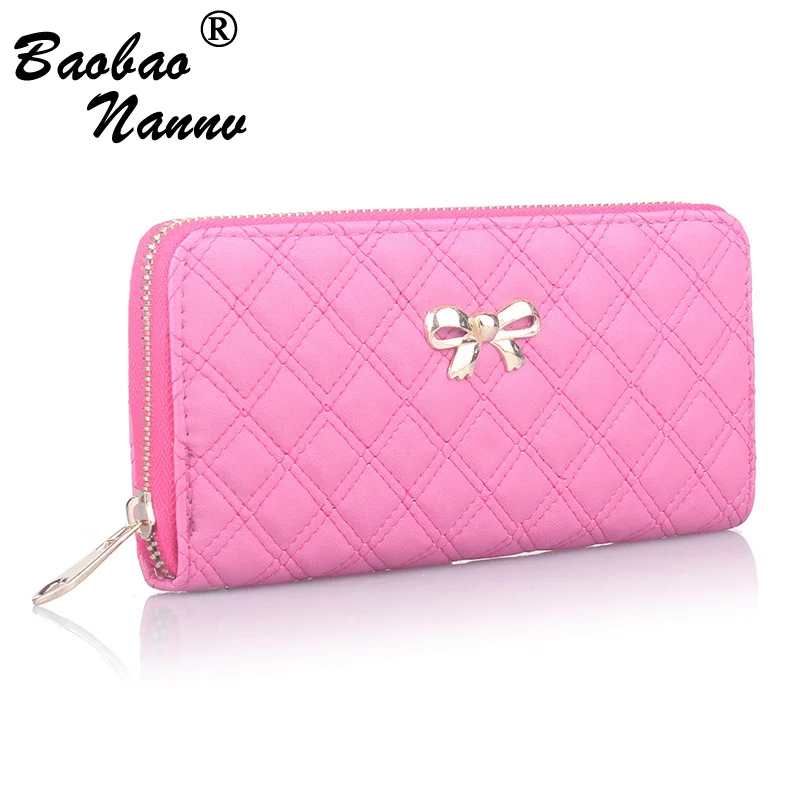 Женские кошельки модный прочный кошелек с бантом женские держатели для карт