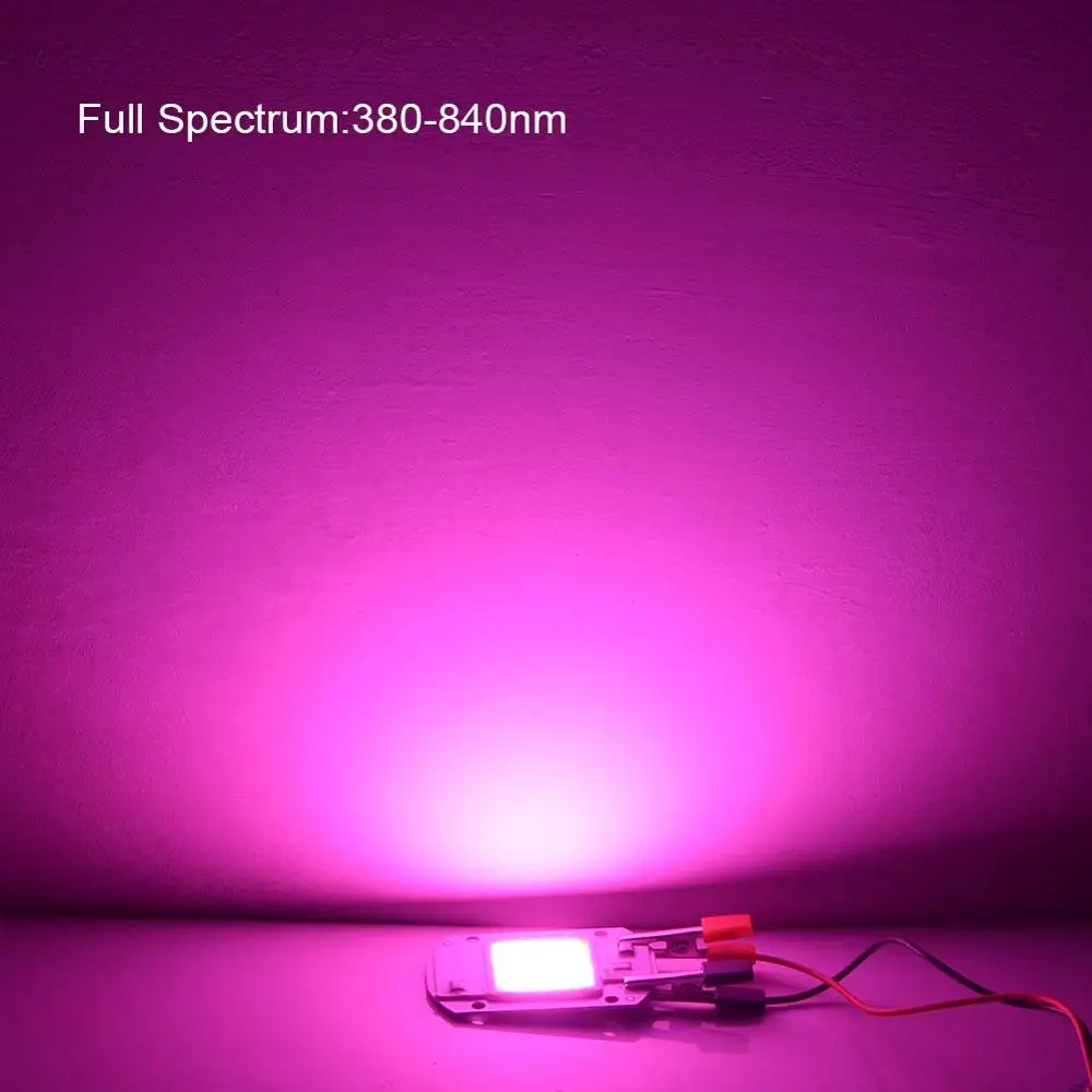 Full Spectrum 220 В высокой мощности сов монолитный блок светодиодов 20 Вт 30 Вт 50 Вт умная IC не нужна Светодиодная панель чипов DIY светодиодное освещение, лампа полного спектра - Испускаемый цвет: Full Spectrum