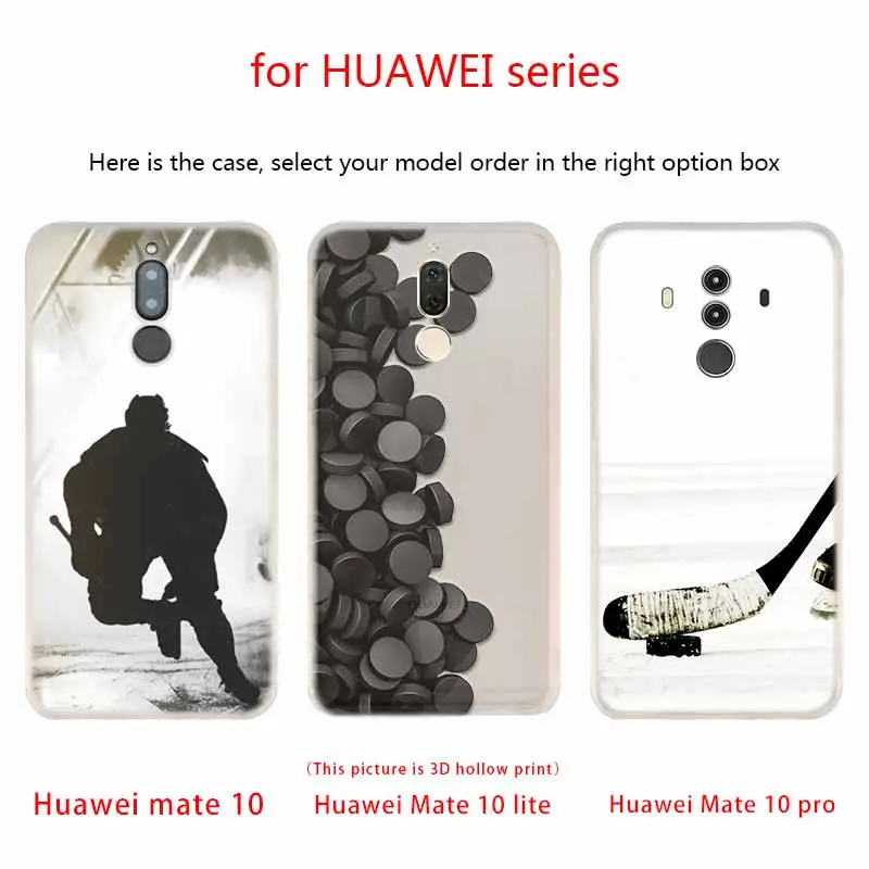 Воздушный хоккейный чехол мягкие силиконовые чехлы для Huawei Mate 10 Lite 20 Pro 20X S Y5 2017 Y9