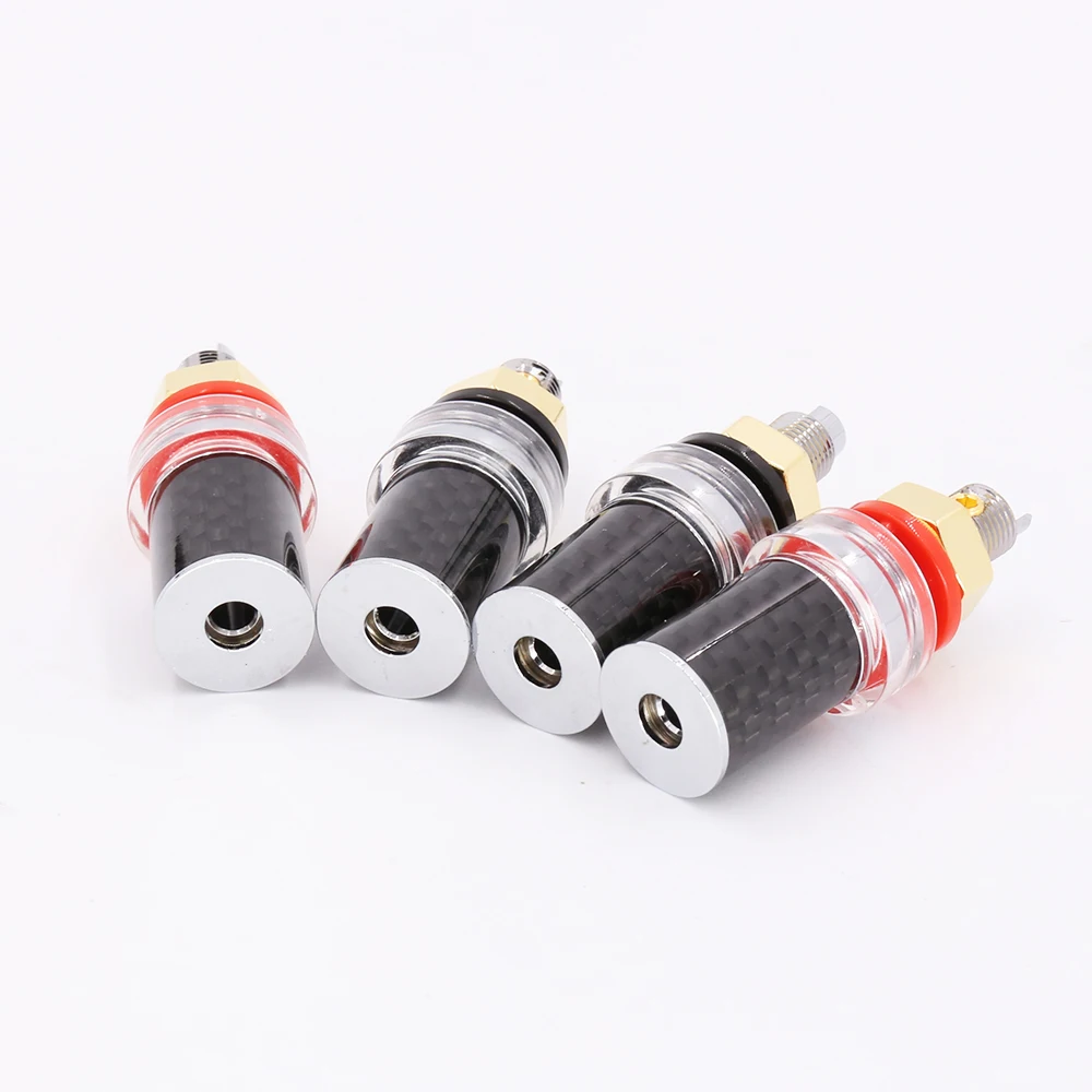 4 шт. панель зонд HiFi из углеродного волокна с родиевым покрытием|Коннекторы и