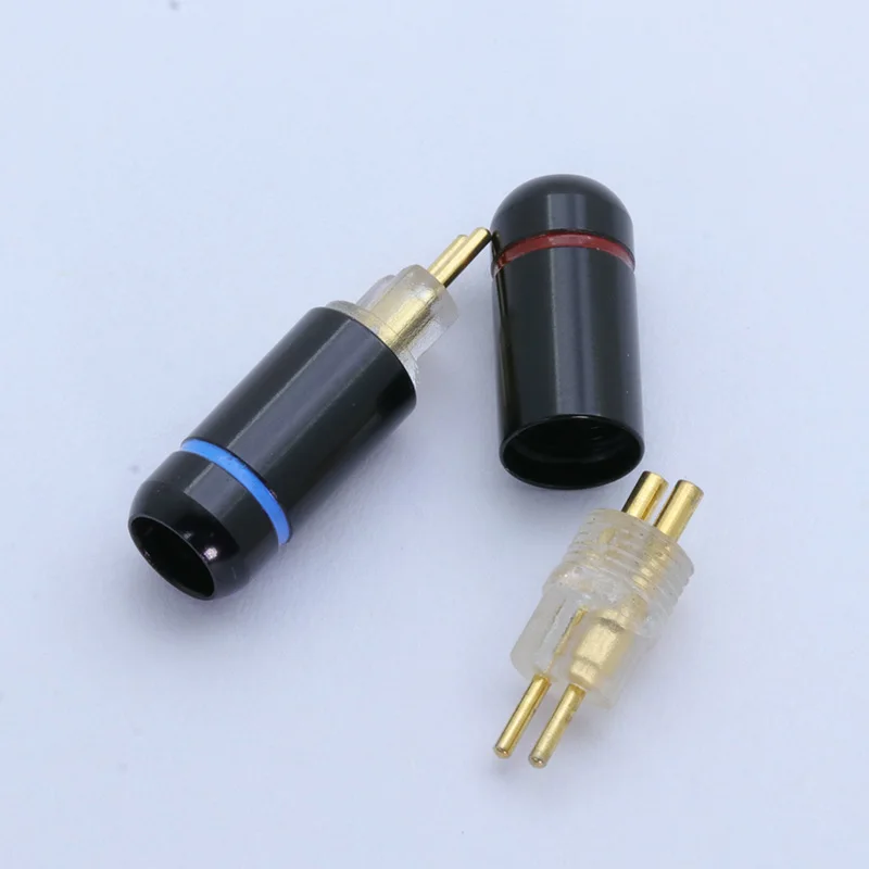 2 шт. 2pin разъем для наушников обновленный кабель DIY MMCX Jack аудиоразъем черная пара