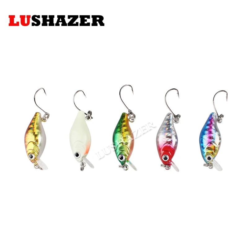 Lushazer рыболовная приманка Минноу 3 5 см 2 г жесткие с крючком наживка рыболовный