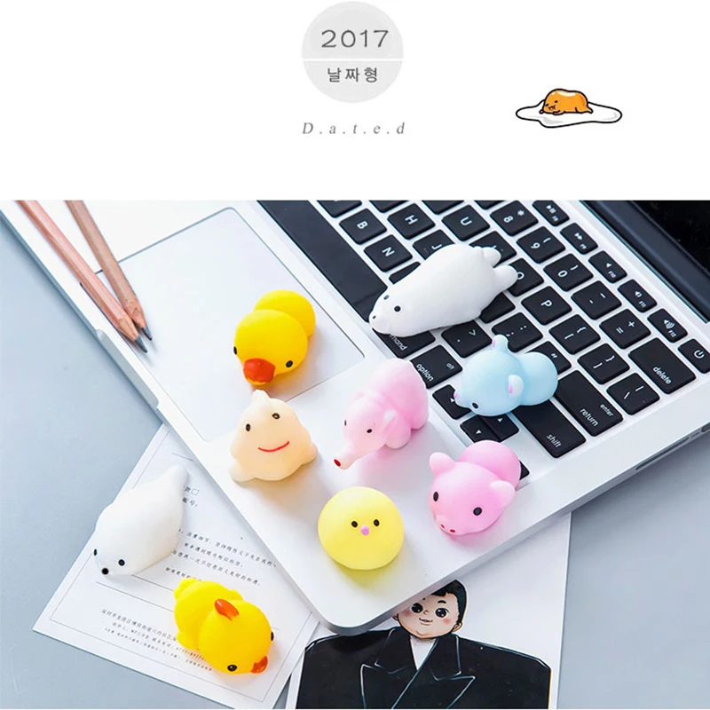 5 шт. Забавный подарок Исцеляющие сжимаемые антистрессовые игрушки милый мочи