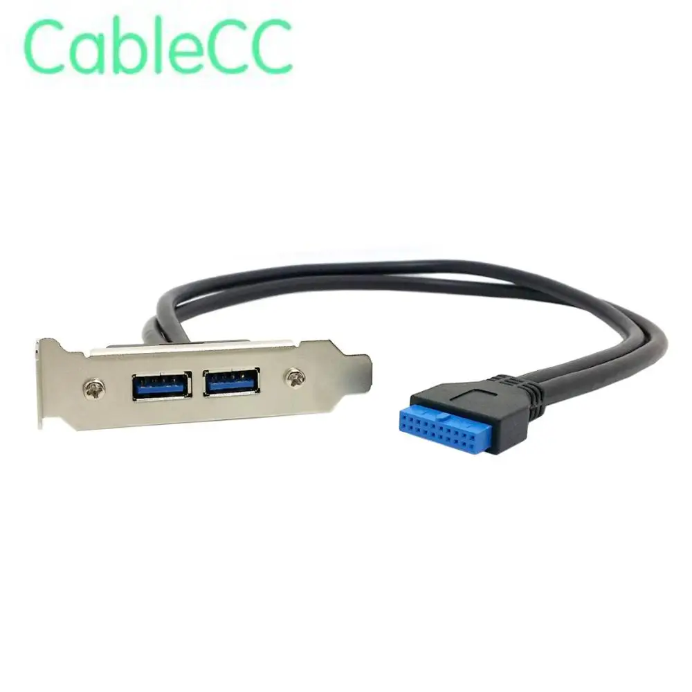 1 шт. низкий профиль 95 мм высота USB 3 0 женская задняя панель к материнской плате 20pin