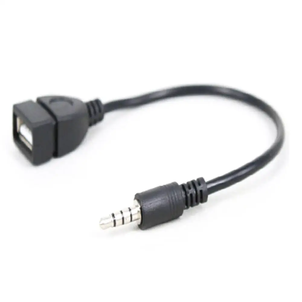 Для автомобиля 3 5 мм и длина 20 см Новый USB кабель для адаптера аудио AUX разъем