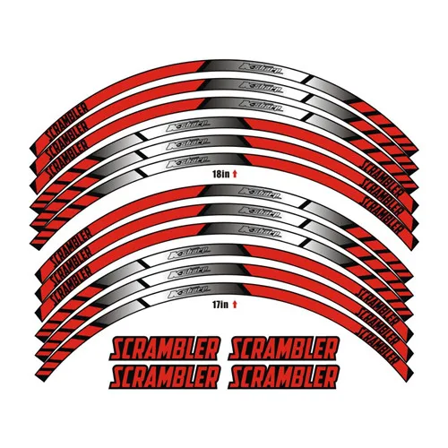 8 цветов для Ducati scrambler колеса мотоцикла отличительные светоотражающие наклейки