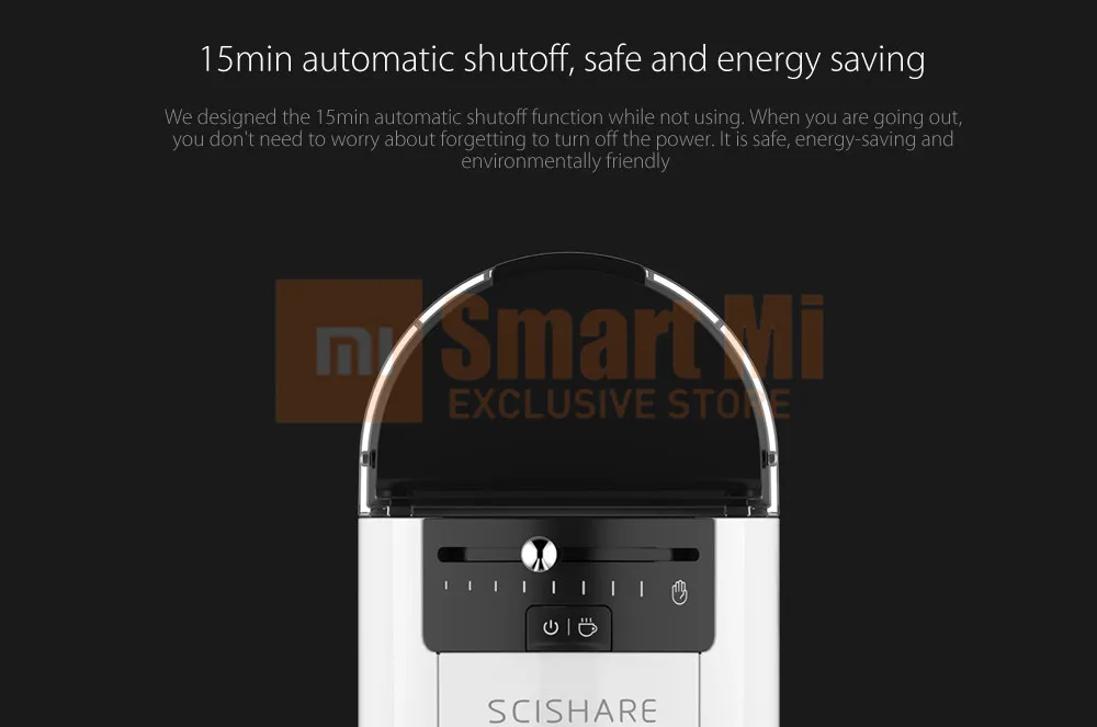 Xiaomi SCISHARE капсула Эспрессо кофемашина 9 уровень концентрации Предустановленная Совместимость с мультибрендовыми капсулами