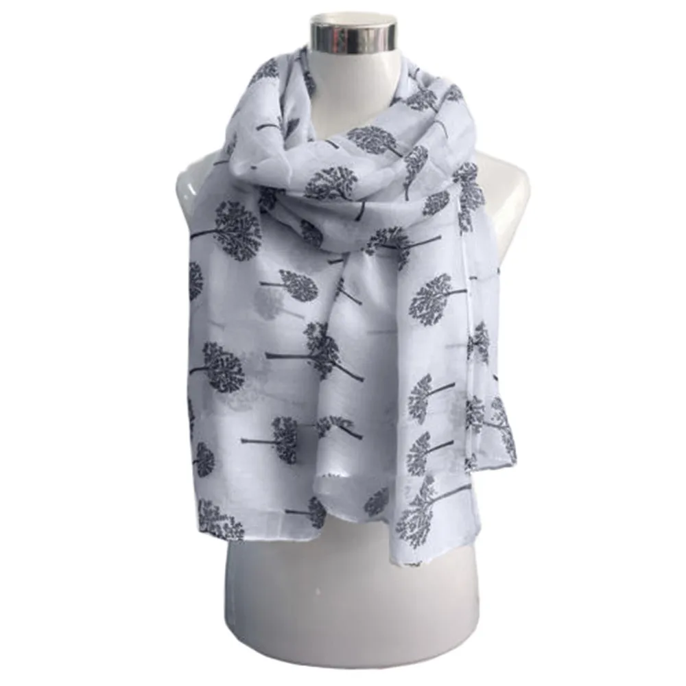 2019 Shawl Scarf Spring Women Printed Dandelion Soft Chiffon Wrap Wraps Scarves Clothing Beauty Friend Gift H1812 |