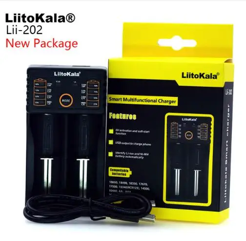 Зарядное устройство LiitoKala Lii-500 PD4 402 202 S1 100 18650 ЖК-дисплей тестовые аккумуляторы 26650