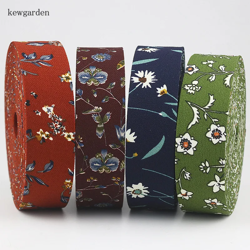 Тканевые ленты kewgarden 40 мм 4 см цветы лист хлопок многослойные тканевые сделай сам