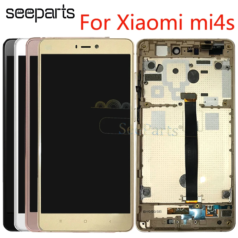 ЖК экран для Xiaomi Mi 4S дисплей + сенсорный Замена Mi4S 5 0 дюймов смартфон Бесплатная