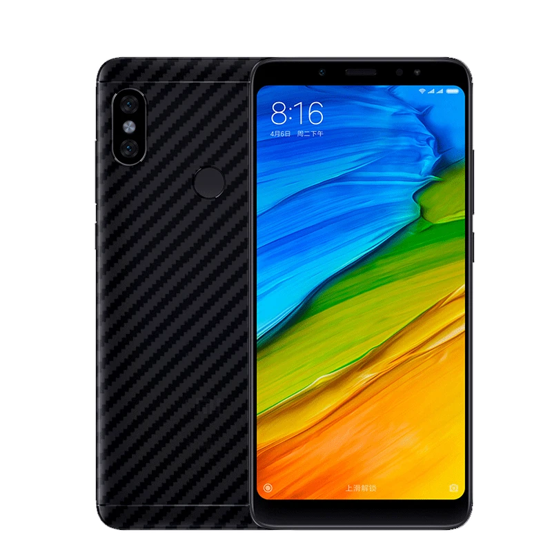 5 Упак. Защитная пленка для задней панели из углеродного волокна 3D Xiaomi Redmi Plus 5A Note