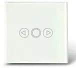 white Aoyan ЕС Стандартный сенсорный выключатель, кристалл Стекло переключатель Панель, LED диммер для затемнения освещение Совместимость Broadlink RM2 - Цвет: white