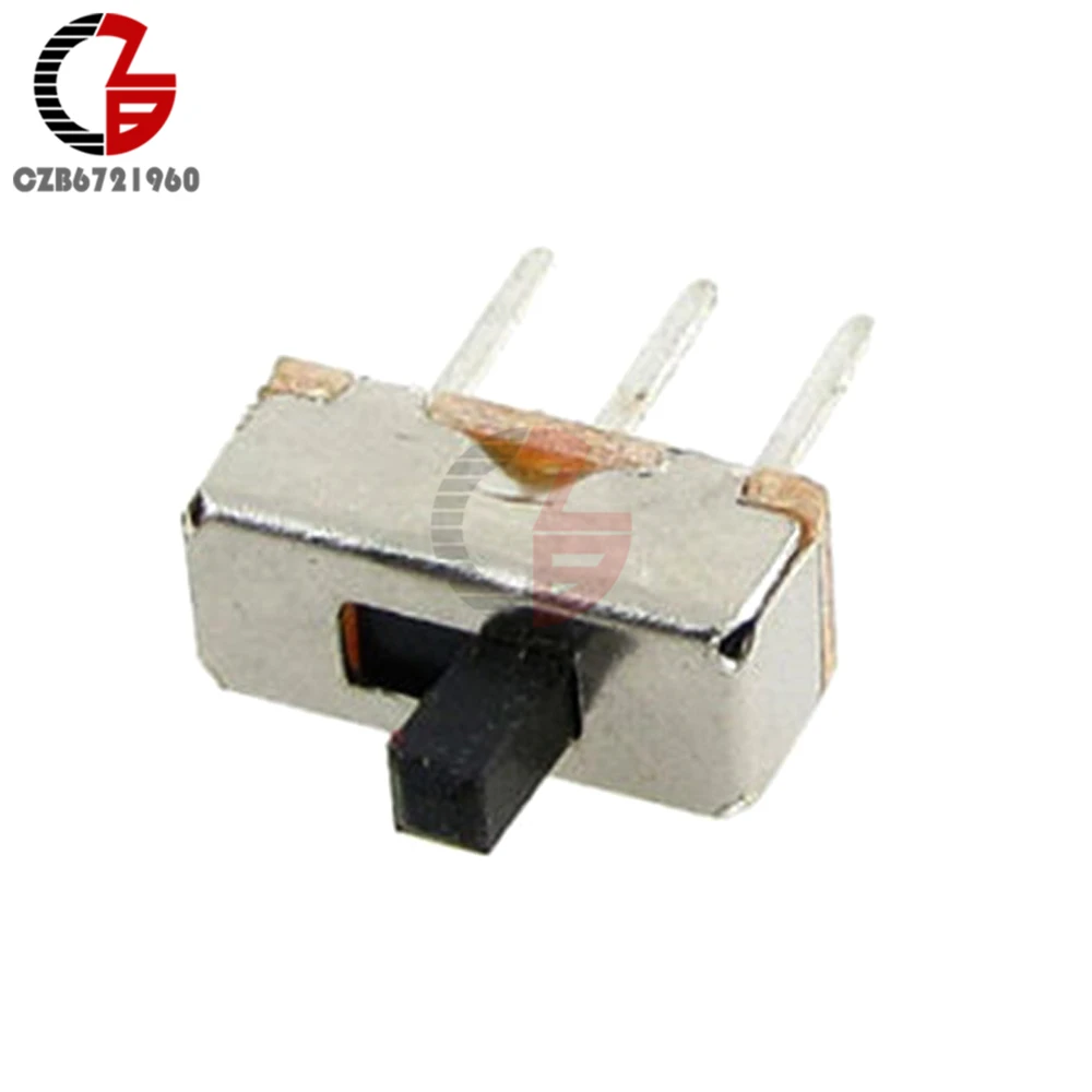 20 шт. SS12D00G3 тумблер 2 положения SPDT 1P2T 3 Pin PCB панель Мини Вертикальный скользящий переключатель мини переключатель питания для аудио светильник