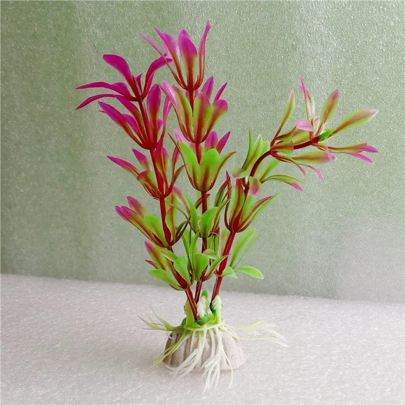 Искусственное пластиковое растение 6 шт./лот водная трава аквариумное украшение