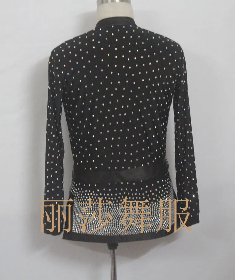 

Customize High Quality Men's Top Latin With High Rhinestone