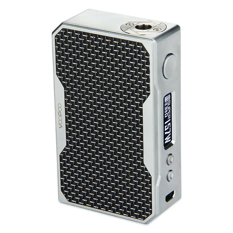 VOOPOO DRAG 157W TC Box MOD& VOOPOO DRAG 2 с US GENE chip контроль температуры электронная сигарета 157W 18650 box mod Vape - Цвет: Silver Black 157W