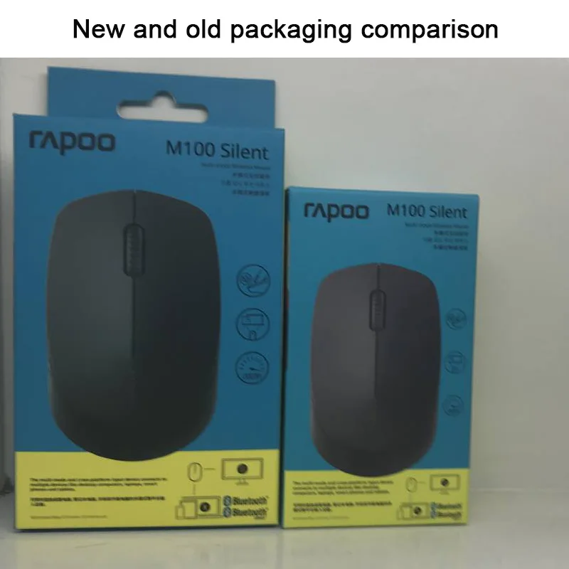 Оригинальная Беспроводная мышь Rapoo M100 оптическая Бесшумная Bluetooth с 3 0/4 0 и 2 4 ГГц