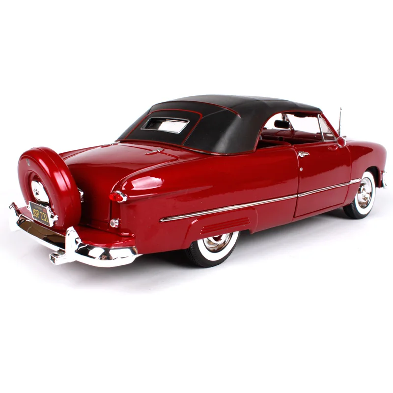 Maisto 1:18 1950 ford redwine коричневый автомобиль литья под давлением 285*100*88 мм роскошная винтажная модель автомобиля открытые двери автомобиль форма коллекция 31681