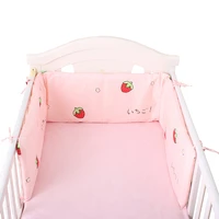 cute cartoon baby bed bumpers one piece ul shape crib bumpers newborns cot protector cotton pad for baby room decor 18030cm