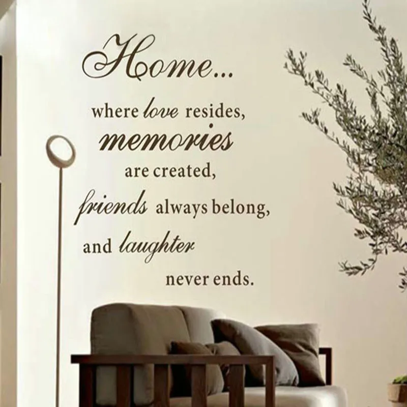 

Free Shipping Home Love Resides Family Quotes Wall Stickers Home Decoration VINYL Wall Decor Stickers