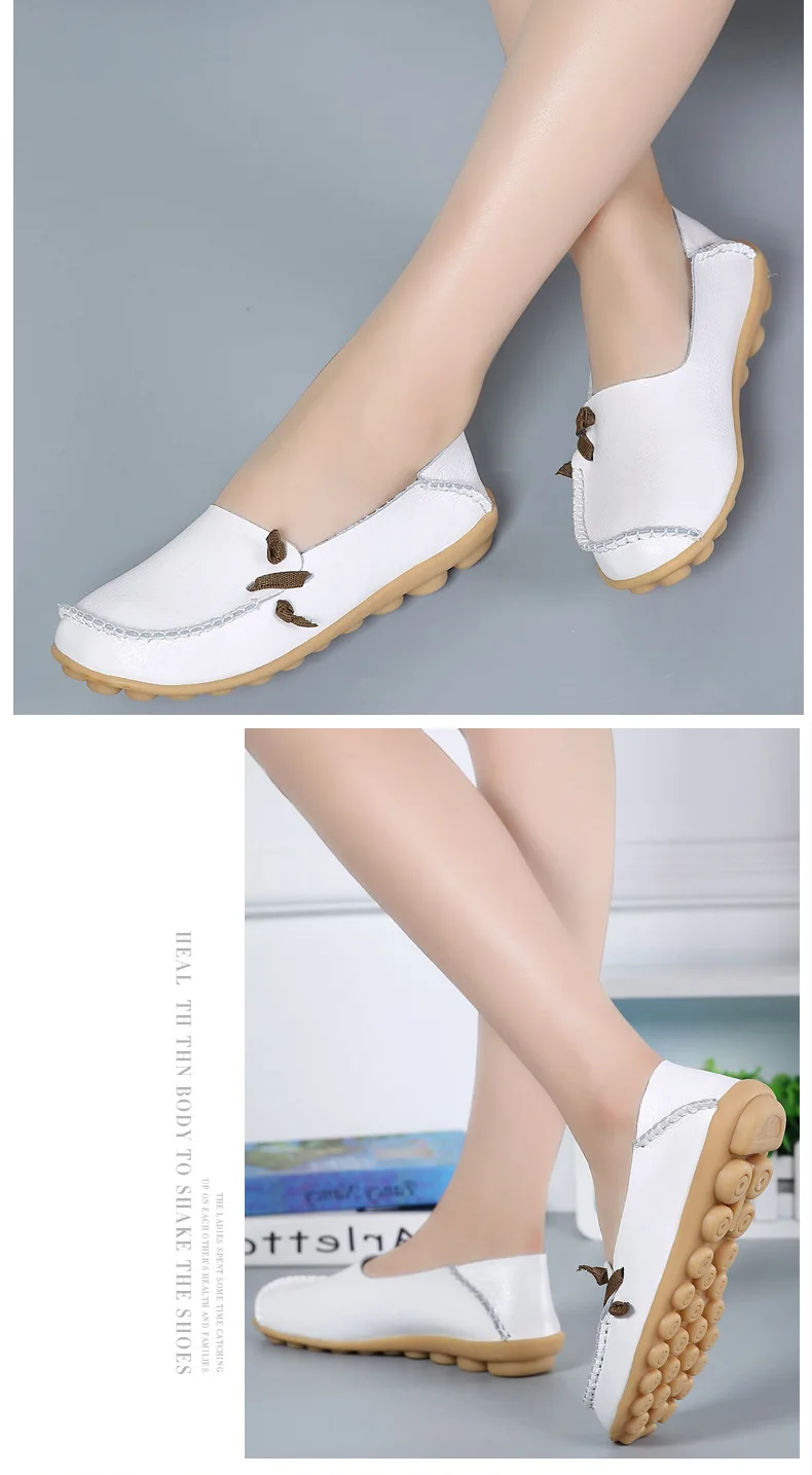 Обувь из натуральной кожи; женская обувь на плоской подошве; мокасины; zapatos mujer; лоферы из мягкой кожи; женская повседневная обувь на плоской подошве; большие размеры 35-44
