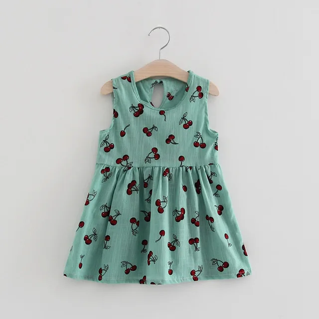 EABoutique Хлопковое платье для маленьких девочек коллекция года, Весенняя Милая стильная одежда с цветочным рисунком для детей возрастом от 1 года до 4 лет, Q1207