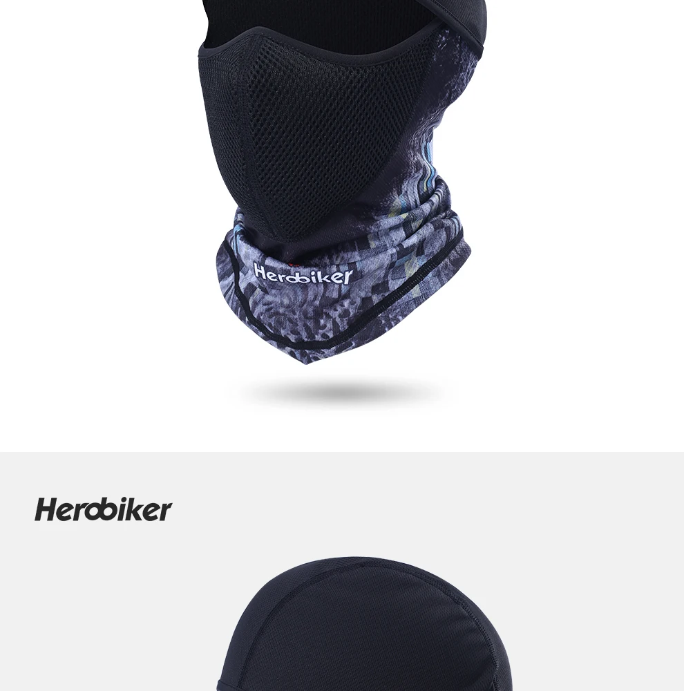 HEROBIKER мотоциклетная маска для лица, мотоциклетная Балаклава, мотоциклетная маска для шеи на все лицо, Пылезащитная маска для страйкбола, пейнтбола, тактическая маска для шлема