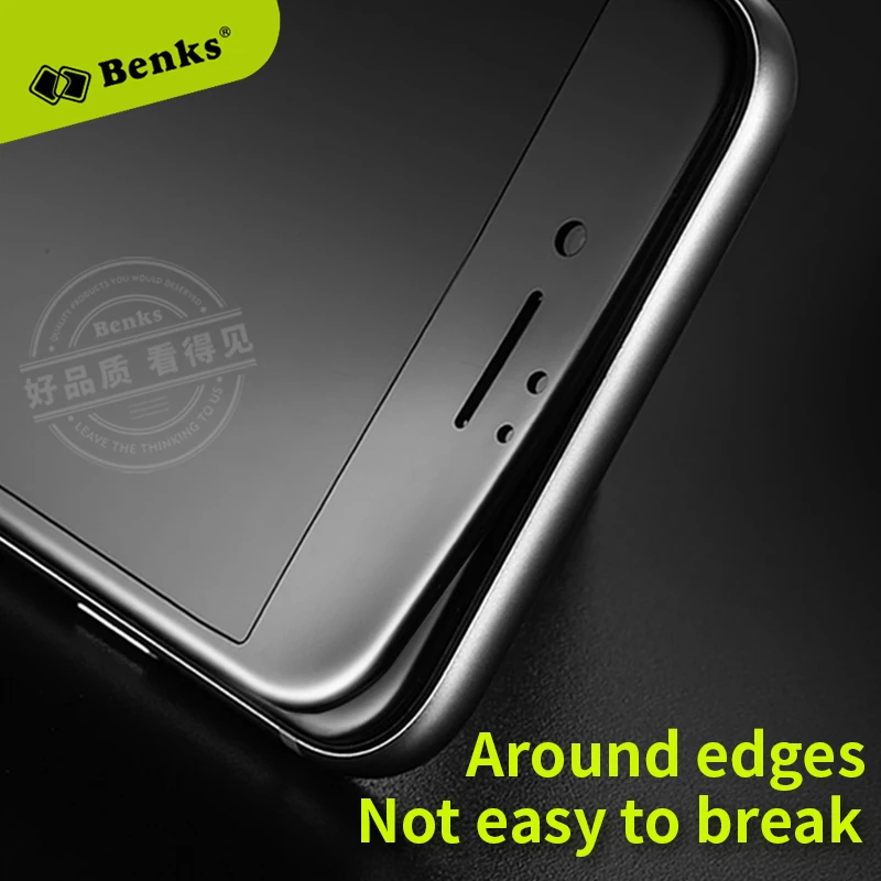 Для iPhone 8 Стекло Benks KR + Pro 3D Max полное покрытие закаленное стекло протектор экрана 9H