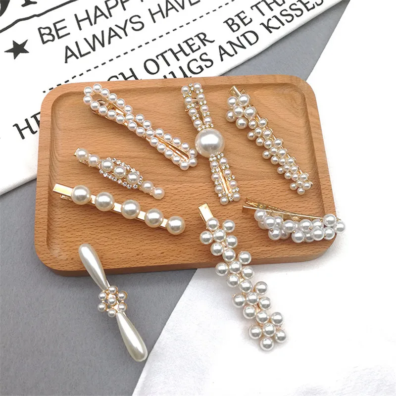 1 шт. жемчужные металлические заколки для волос женщин заколка девушка Шпилька
