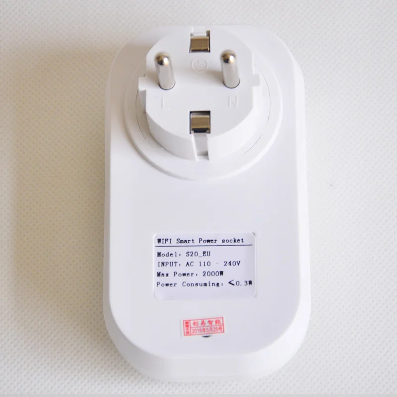 Умная розетка Sonoff S20 с Wi-Fi ЕС дистанционное управление переключатель