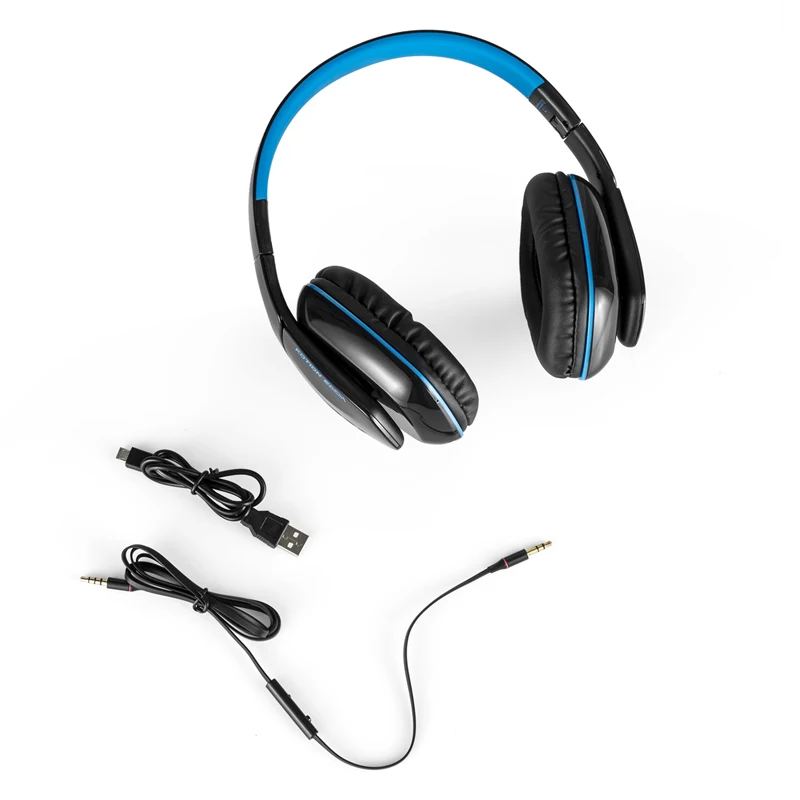 Складные беспроводные Bluetooth наушники KOTION EACH B3506 стереогарнитура с глубокими
