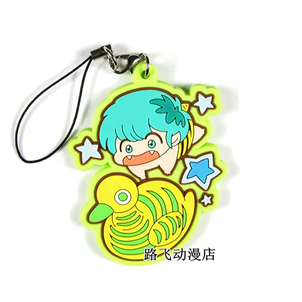 6 Новое поступление Inuyasha/Ranma 1/2/Urusei Yatsura японский аниме Рисунок резиновый брелок-подвеска для мобильного телефона ремень - Цвет: 6