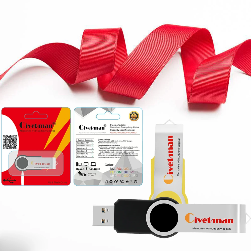 Civetman USB флеш-накопитель 32 ГБ вращающийся металлический USB 3,0 флеш-накопитель 128 г флеш-накопитель высокоскоростной usb-флеш-накопитель 64 ГБ флеш-накопитель