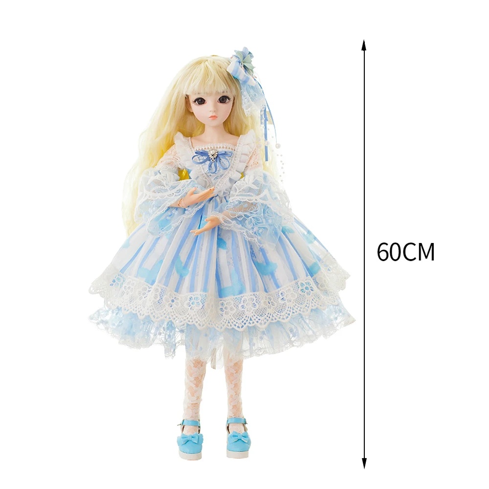 UCanaan 1/3 23 6 ''BJD SD куклы в одежде наряд обувь парик Макияж волос и 18 шаровых