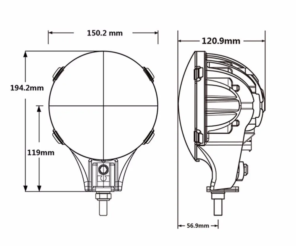 6 ''круглые светодиодные фары 60 Вт внедорожные дневные ходовые лампы с X CCFL