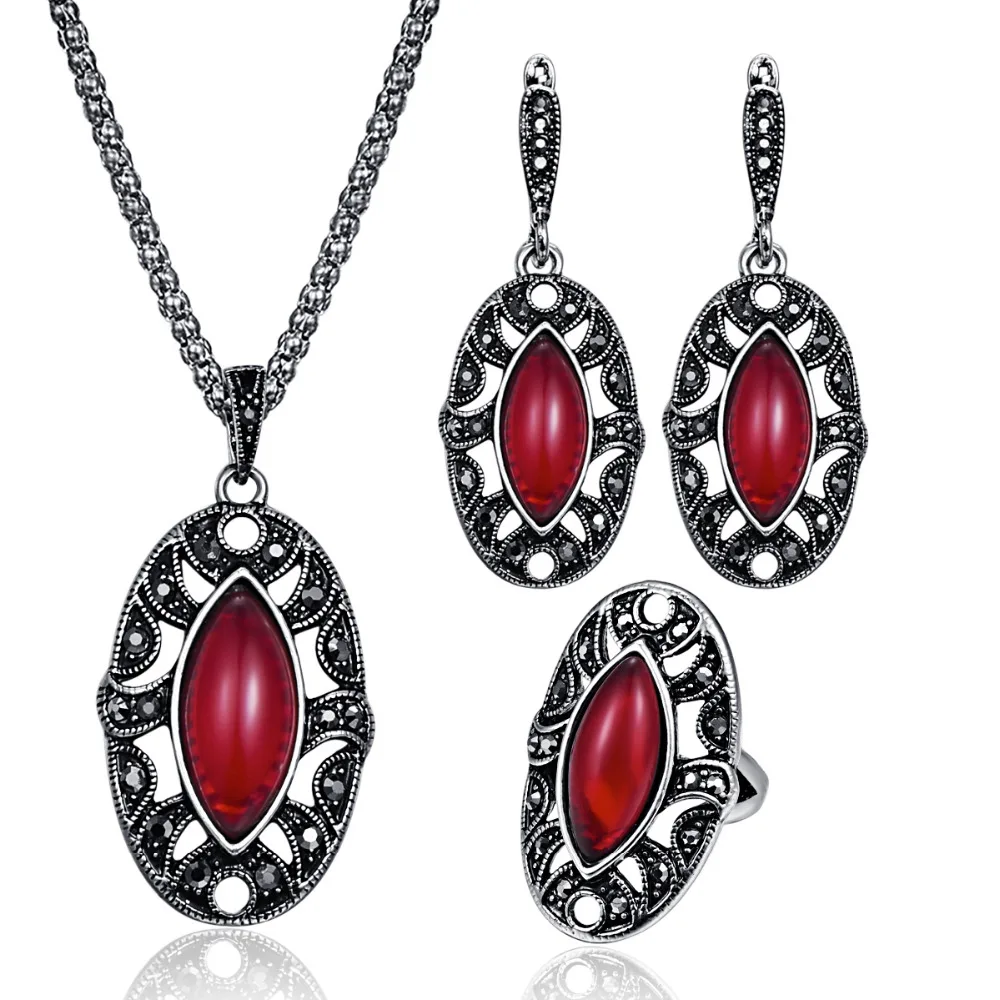 Комплект из колье серёг и кольца с подвеской|Ювелирные наборы| |