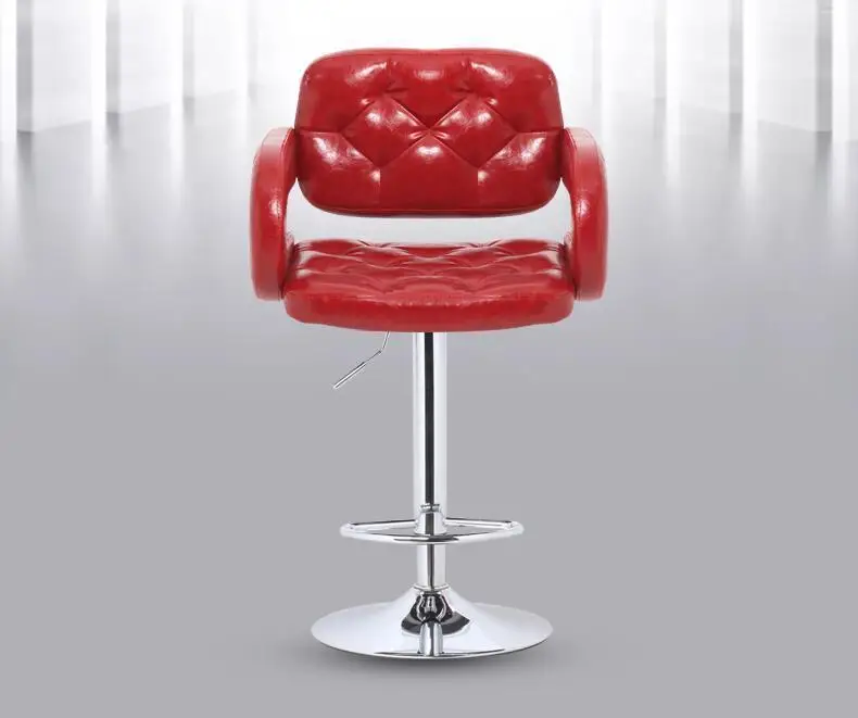 Парикмахерская стул парикмахерское кресло кофе белого цвета Бесплатная