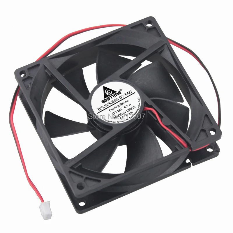 1 шт. Gdstime DC 24 В 2Pin 9 см 92 мм 9225 92x92x25 вентилятор охлаждения процессора|cpu cooling fan|cooling