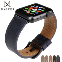 genuine leather watchbands for apple watch strap 45mm 44mm 42mm series 7 se 6 5 4 3 watch bracelet men 41mm 40mm iwatch band