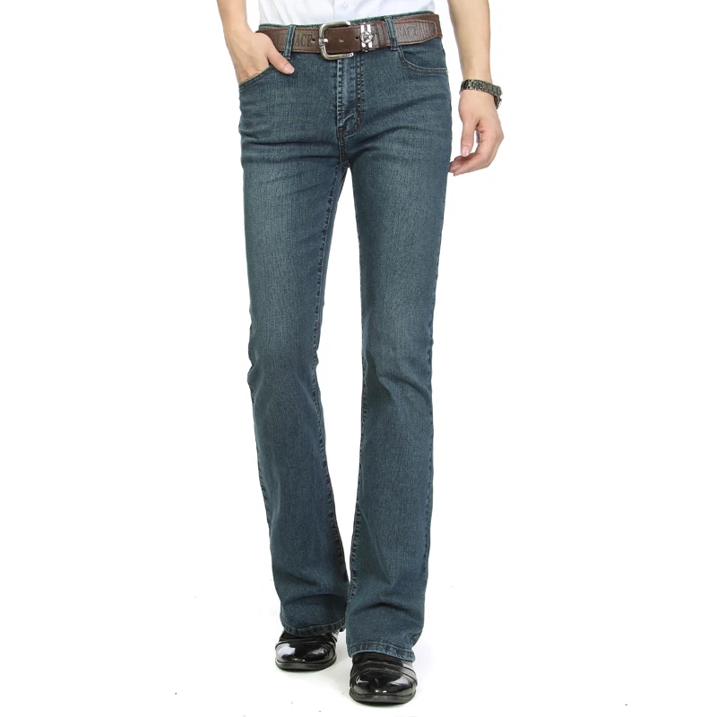 2014 зимние мужские Джинсы для женщин загрузки крой слегка расклешенные стройная